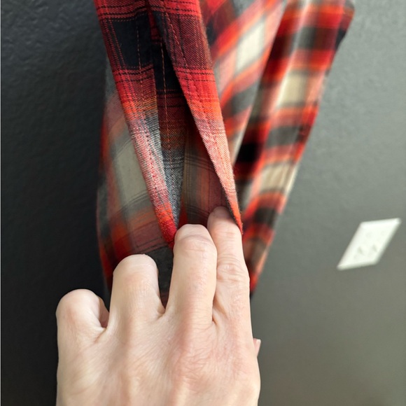 EUC. GAP - a-line/flare Maxi Skirt - Red, Black, White plaid flannel - Picture 10 of 16